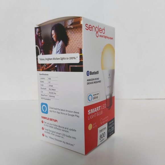 3/20 Sengled Smart LED Light Bulb Alexa Echo Bluetooth Mesh Soft White 800 Lumen - Picture 4 of 6